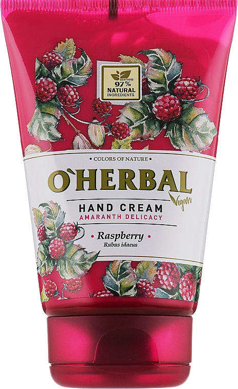 Krem do rąk Malina - O'Herbal Hand Cream Raspberry