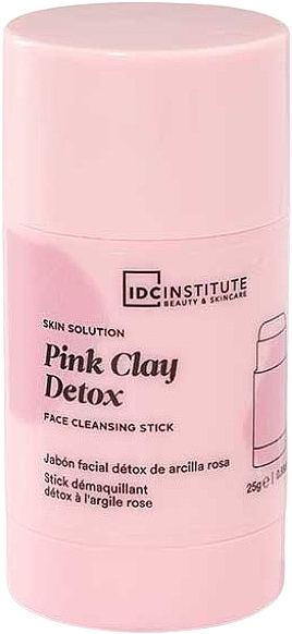 Oczyszczający sztyft do twarzy z glinką różaną - IDC Institute Pink Clay Detox Face Cleansing Stick — Zdjęcie N2