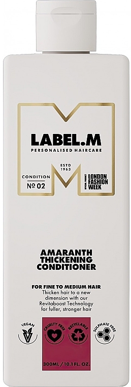 Odżywka zagęszczająca włosy - Label.m Amaranth Thickening Conditioner — Zdjęcie N1