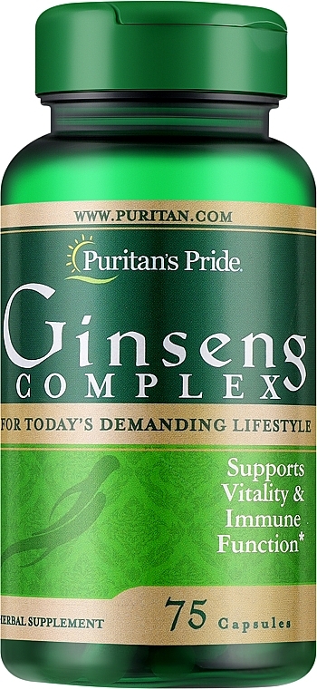 Suplement diety Kompleks żeń-szenia - Puritan's Pride Ginseng Complex — Zdjęcie N1