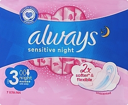 Kup Podpaski, 7 szt. - Always Sensitive Ultra Night