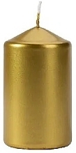 Kup Świeca cylindryczna 60x100 mm, złota metaliczna - Bispol