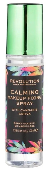 Spray utrwalający makijaż - Makeup Revolution Calming Setting Spray with Canabis Sativa — Zdjęcie N1
