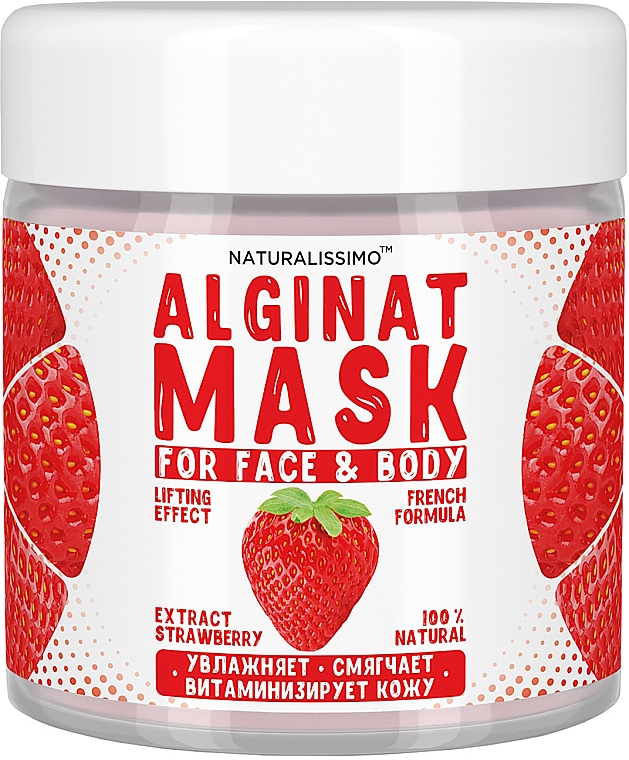 Maska alginianowa z truskawkami - Naturalissimoo Strawberry Alginat Mask — Zdjęcie N2