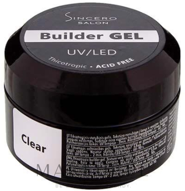 Żel bazowy do paznokci - Sincero Salon Builder Gel — Zdjęcie Clear