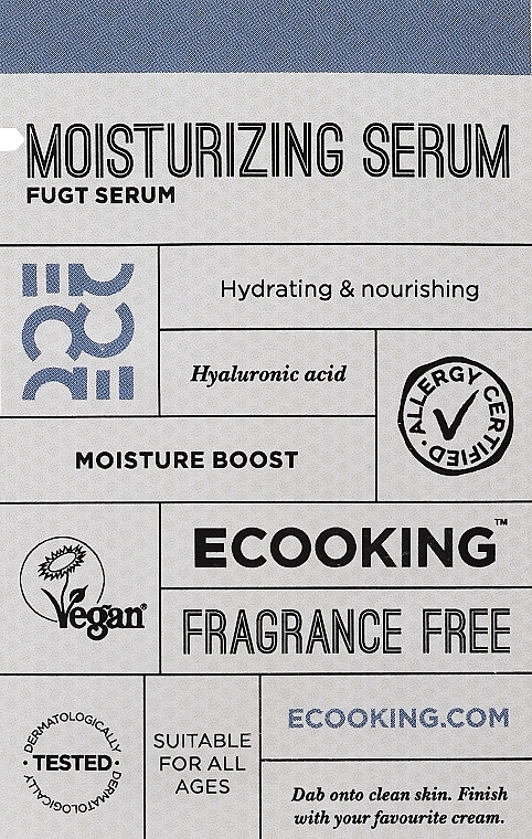 Serum nawilżające - Ecooking Moisturizing Serum (próbka) — Zdjęcie N1