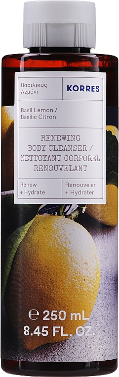 Żel pod prysznic Bazylia i cytryna - Korres Basil Lemon Renewing Body Cleanser — Zdjęcie N1