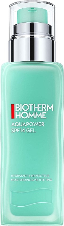 Nawilżający i ochronny żel do twarzy - Biotherm Homme Aquapower SPF14 Gel Moisturizing & Protecting — Zdjęcie N1