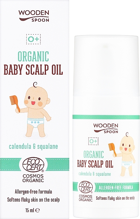 Organiczny olejek do skóry głowy dla niemowląt - Wooden Spoon Organic Baby Scalp Oil — Zdjęcie N2