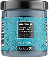 Nawilżająca maska do włosów ze spiruliną - Black Professional Line Turquoise Hydra Complex Mask — Zdjęcie N3