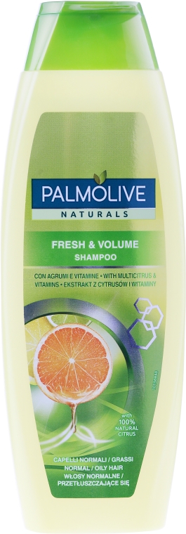 Odświeżający szampon nadający włosom objętość Ekstrakty cytrusowe i kompleks witamin - Palmolive Naturals Fresh & Volume Shampoo — Zdjęcie N3