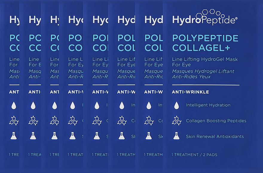 Hydrożelowa maska przeciwzmarszczkowa do okolic oczu - HydroPeptide PolyPeptide Collagel Mask For Eyes — Zdjęcie N9