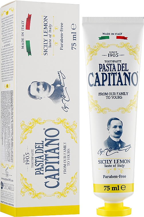 Pasta do zębów Sycylijska cytryna - Pasta Del Capitano Sicily Lemon Toothpaste
