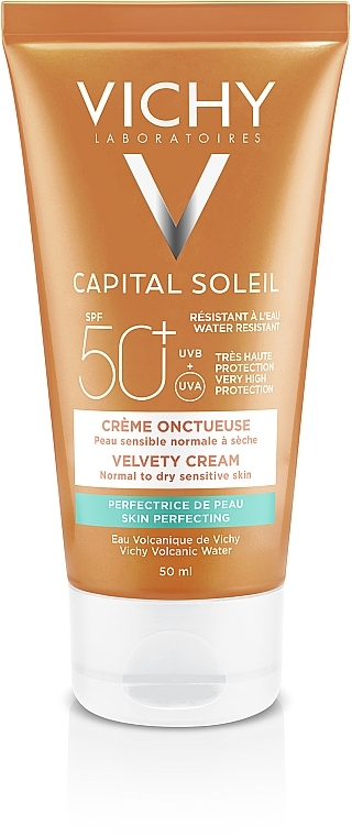 Krem aksamitny do twarzy SPF 50+ - Vichy Capital Soleil SPF 50+ — Zdjęcie N3
