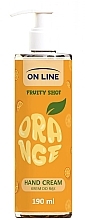 Krem do rąk Orange - On Line Fruity Shot Hand Cream — Zdjęcie N1