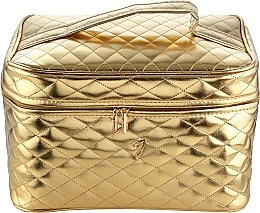 Kosmetyczka podróżna pikowana, złota, duża - Janeke Travel Bag Big — Zdjęcie N1