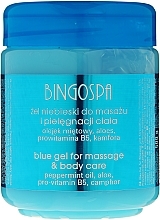 PRZECENA! Żel niebieski do masażu Olejek miętowy, aloes, prowitamina B5 i kamfora - BingoSpa Bingo Gel Blue * — Zdjęcie N1
