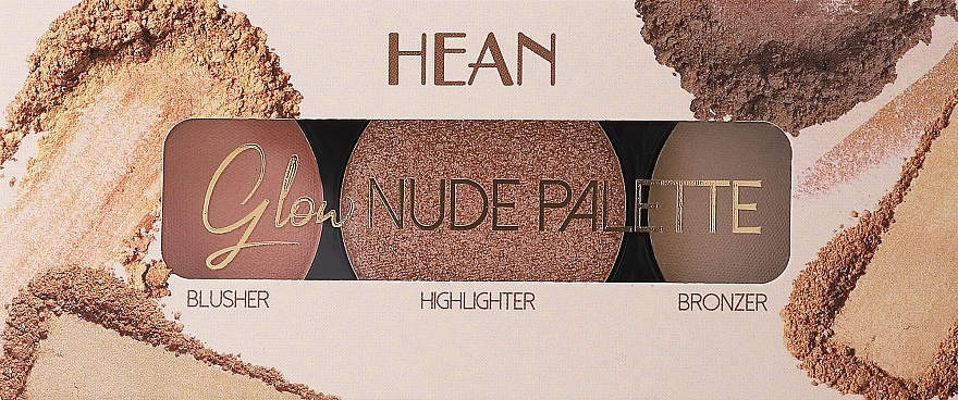 Paleta do konturowania twarzy - Hean Glow Nude Palette DayGlow — Zdjęcie N3