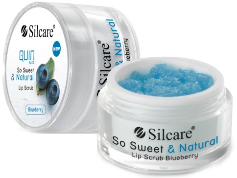 Oczyszczający peeling do ust Borówka - Silcare Quin So Sweet & Natural Lip Scrub Blueberry