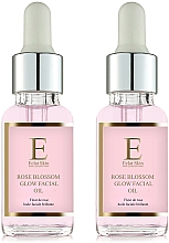 Zestaw - Eclat Skin London Rose Blossom Glow Facial Oil (oil/2x30ml) — Zdjęcie N1