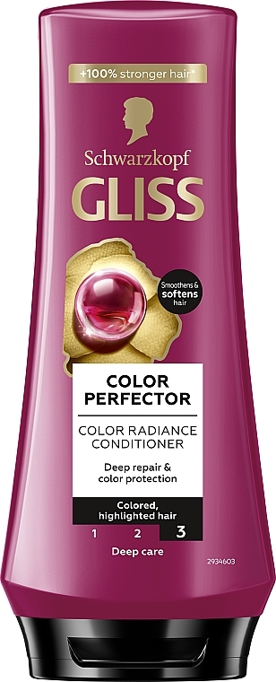 Odżywka Ochrona koloru i połysk do włosów farbowanych i z pasemkami - Gliss Kur Ultimate Color Balsam