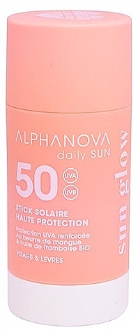 Sztyft przeciwsłoneczny do twarzy SPF 50+ - Alphanova High Protection Face Sun Stick SPF 50 — Zdjęcie N1