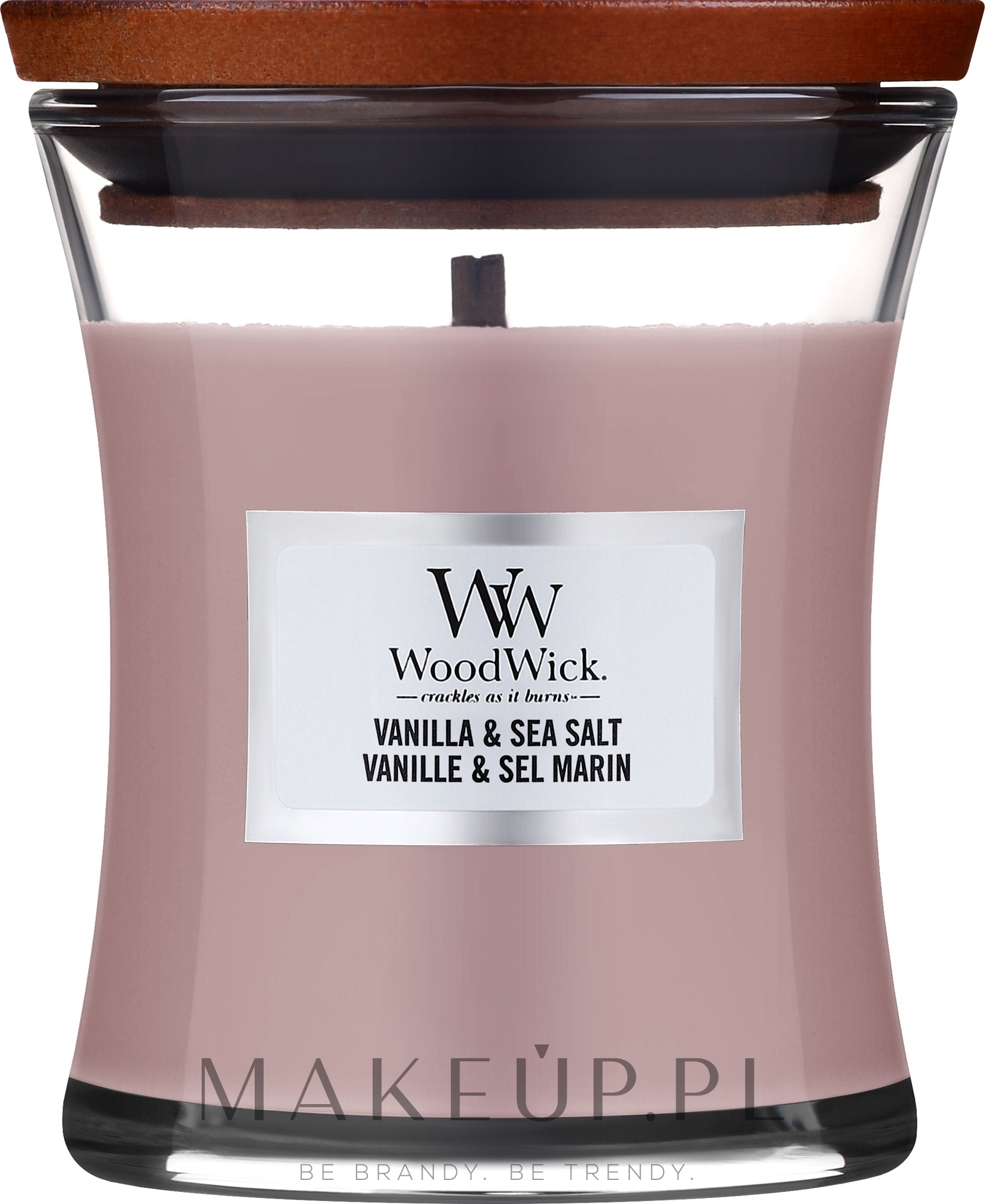 Świeca zapachowa w szkle - Woodwick Sea Salt & Vanilla Scented Candle — Zdjęcie 85 g