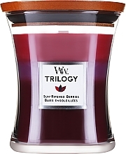 Kup Świeca zapachowa w szkle - WoodWick Hourglass Trilogy Candle Sun Ripened Berries