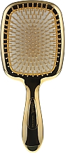 Prostokątna szczotka do włosów - Janeke Hairbrush With Mirror Gold — Zdjęcie N1