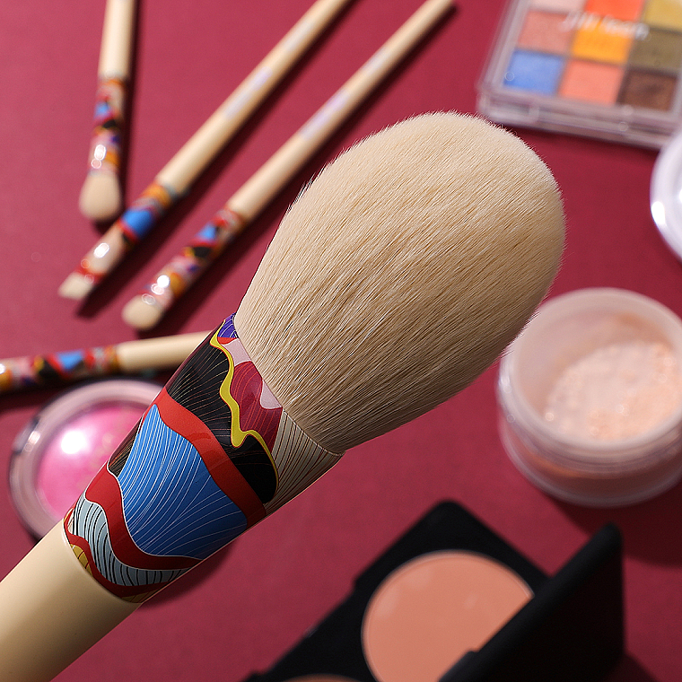 Zestaw pędzli do makijażu, 7 szt - Eigshow Beauty Essential Series Yellow Fresher Brush Kit — Zdjęcie N8
