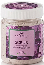 Peeling do twarzy z ekstraktem z lilii - Hristina Cosmetics Lilac Extract Scrub — Zdjęcie N1