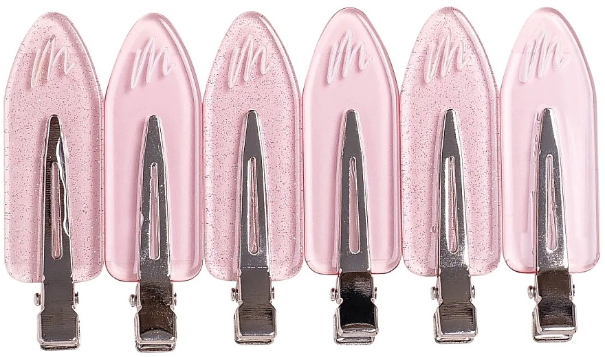 Spinki do włosów, 6 sztuk - Mermade Hair No-Crease Clips — Zdjęcie N2