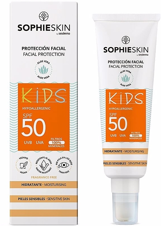 Krem przeciwsłoneczny do twarzy dla dzieci - Sophieskin Facial Protection Kids SPF50 — Zdjęcie N2