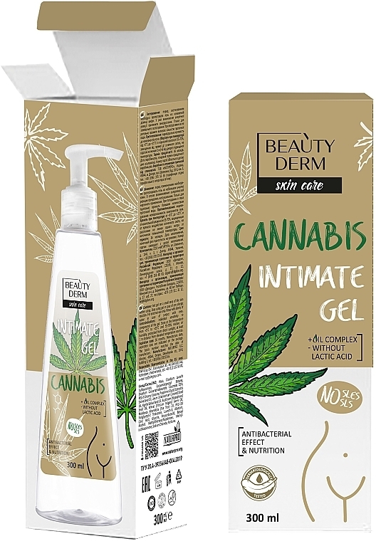 Żel do higieny intymnej Cannabis - Beauty Derm Scin Care Intimate Gel Cannabis — Zdjęcie N2