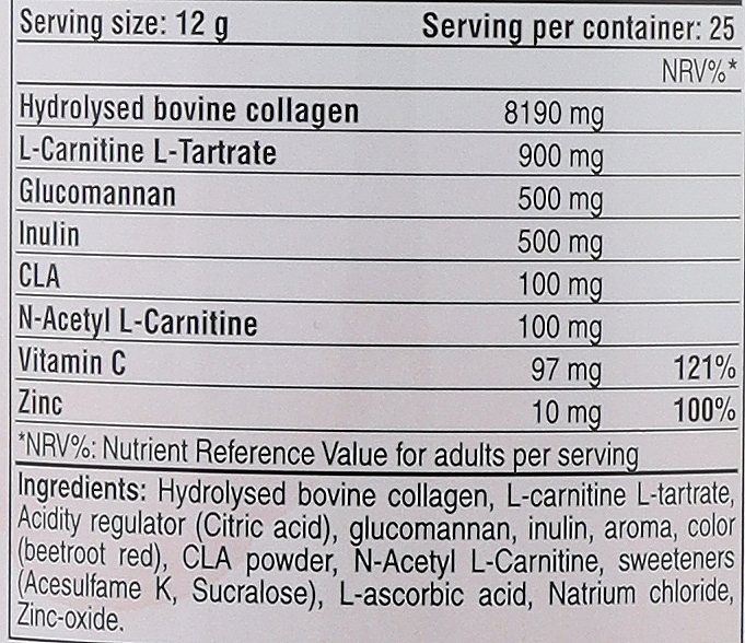 Suplement diety Kolagen, malina - Pure Gold CollaBurn Powder — Zdjęcie N2