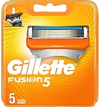 Wymienne wkłady do maszynki, 5 szt. - Gillette Fusion 5 — Zdjęcie N1