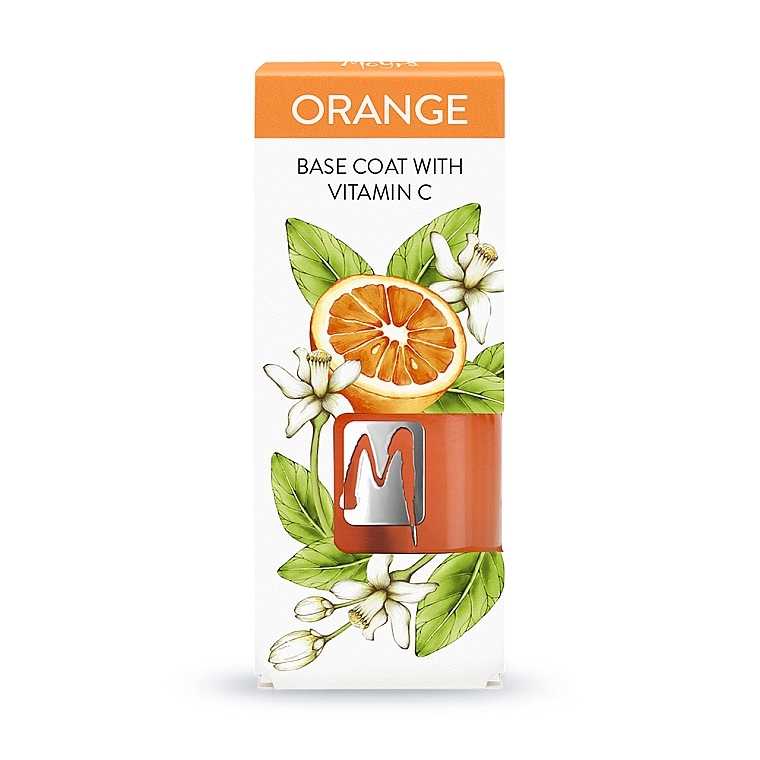 Baza pod lakier z witaminą C - Moyra Nail Care Base Coat Orange — Zdjęcie N1