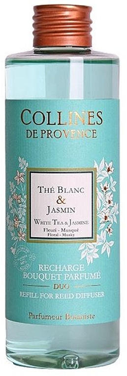 Dyfuzor zapachowy Biała herbata i jaśmin - Collines de Provence White Tea & Jasmine Diffusor (uzupełnienie)  — Zdjęcie N1
