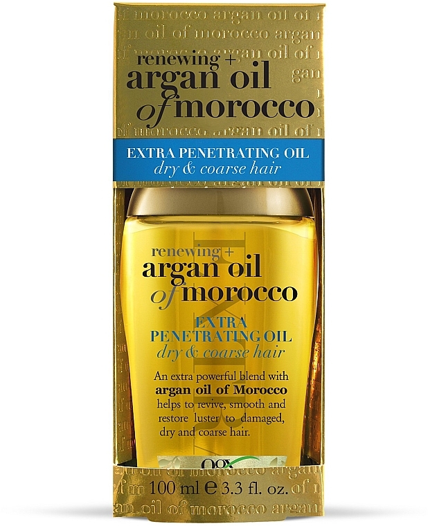 Marokański olejek arganowy do głębokiej odbudowy włosów - OGX Moroccan Argan Oil Extra Penetrating Oil — Zdjęcie N2