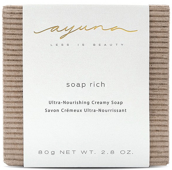 Ultraodżywcze kremowe mydło rzemieślnicze w kostce - Ayuna Soap Rich Ultra-Nourishing Creamy Soap — Zdjęcie N3