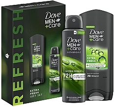 Kup Zestaw - Dove Men+Care Extra Fresh Care Gift Set (b/f/wash/250ml + deo/150ml)