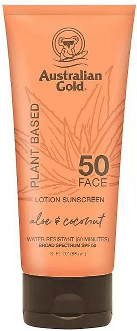 Balsam do twarzy z filtrem przeciwsłonecznym - Australian Gold Plant Based Sunscreen Face Lotion SPF 50 — Zdjęcie N1