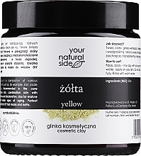 100% naturalna glinka żółta - Your Natural Side Natural Clays Glinka  — Zdjęcie N1