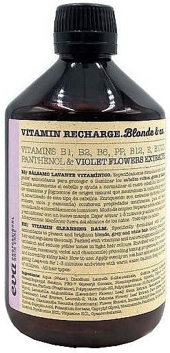Witaminowy szampon do włosów blond - Eva Professional Vitamin Recharge Blonde — Zdjęcie N2