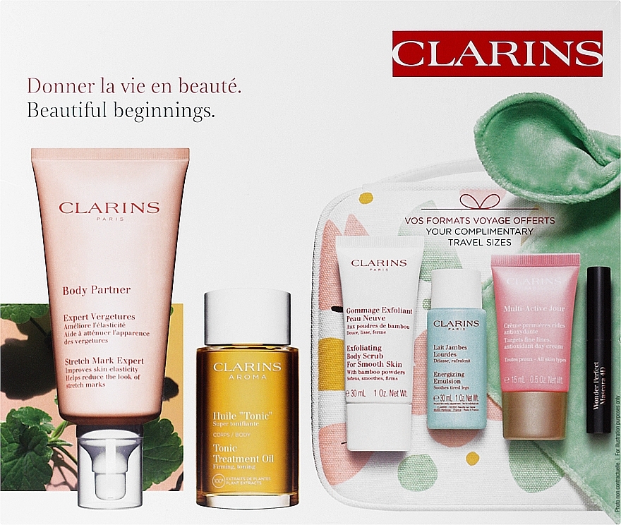 PRZECENA! Zestaw 8 produktów - Clarins Maternity Kit * — Zdjęcie N1