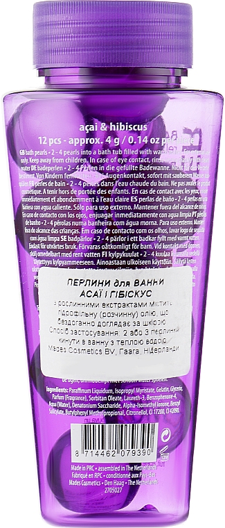 Relaksujące perełki do kąpieli Acai i hibiskus - Chapter 02 Acai & Hibiscus Bath Pearls — Zdjęcie N2