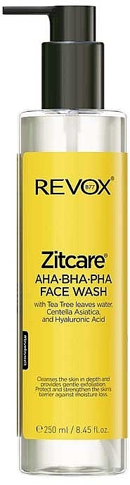 Żel do mycia twarzy - Revox Zitcare AHA BHA PHA Facial Cleansing Gel — Zdjęcie N1