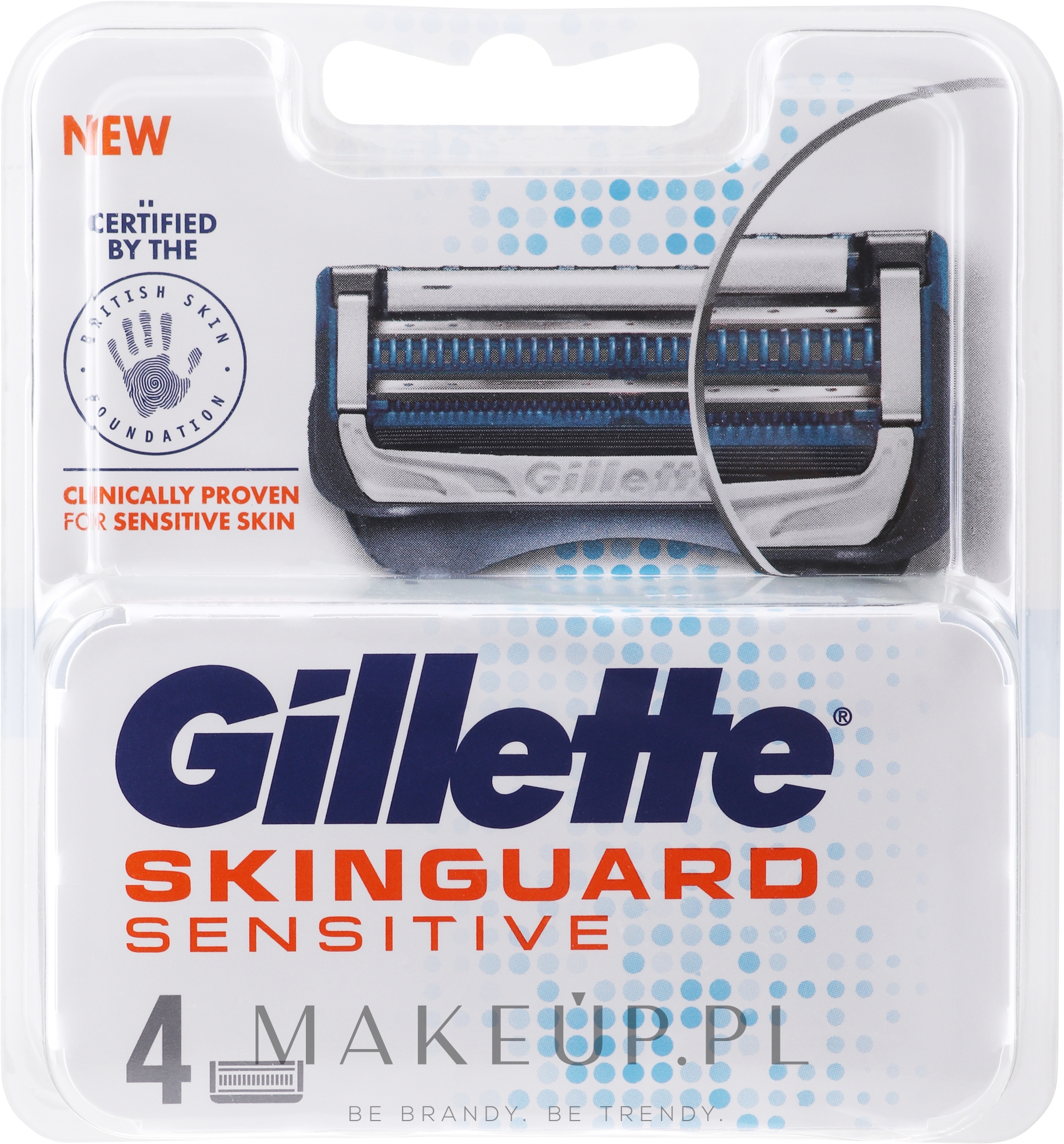 Wymienne wkłady do golenia 4 szt. - Gillette SkinGuard Sensitive — Zdjęcie 4 szt.