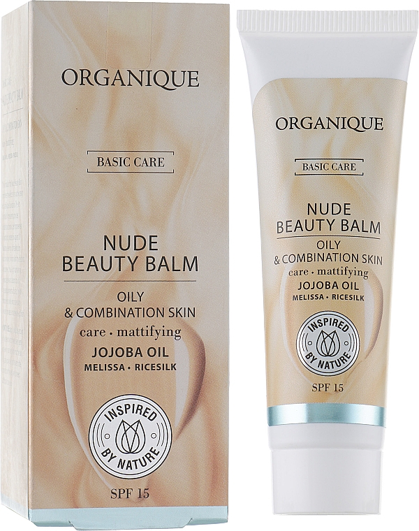 Upiększający balsam do twarzy do cery tłustej i mieszanej - Organique Basic Care Nude Beauty Balm — Zdjęcie N2