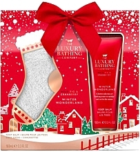 Kup Zestaw - Grace Cole The Luxury Bathing Winter Wonderland Wild Fig & Cranberry Cosy Toes (f/balm/100ml + socks/2pcs)